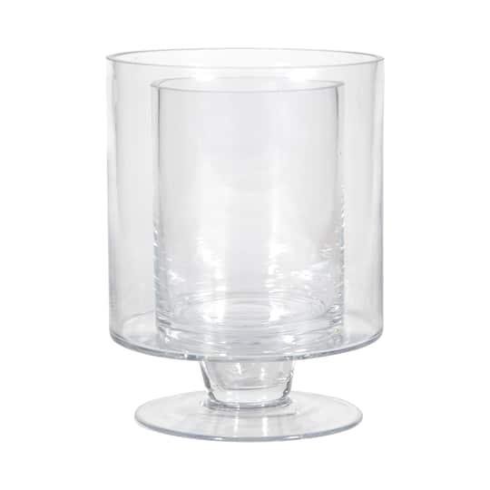 Ashland; 8" Double Wall Glass Cylinder Vase by Ashland®; Category:Planters & Containers; Image:1